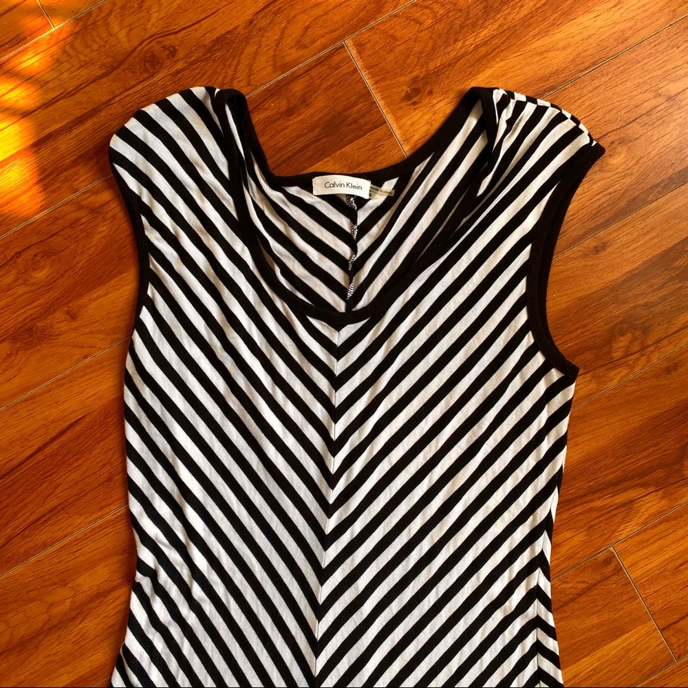 Calvin Klein Striped Maxi / Sun Dress - Picture 3 of 6